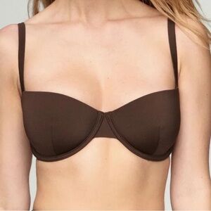 CUUP Women's The Balconette - Bikini Top color: Earth